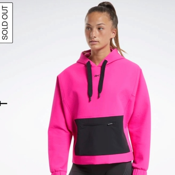 🩷 Reebok Crossfit Pullover Hoodie Magenta (SM) - Picture 1 of 8